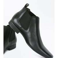 Black Chelsea Boots New Look