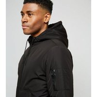Black Hooded Jacket New Look