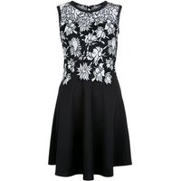 Mela Black Floral Lace Contrast Dress New Look