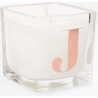 Rose Gold J Initial Candle New Look