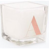 Rose Gold A Initial Candle New Look