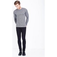 Black Cotton Ribbed Jumper New Look