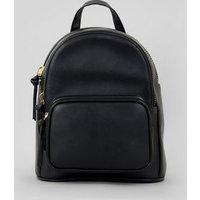 Black Mini Backpack New Look