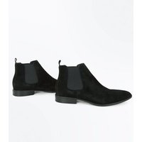Black Suedette Chelsea Boots New Look