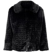 Mela Black Faux Fur Jacket New Look