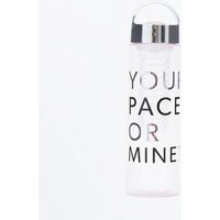 Black Your Pace Or Mine Infuser Water Bottle New Look
