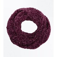 Burgundy Chenille Snood New Look