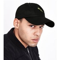 Black Rose Embroidered Cap New Look