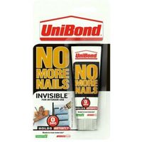 Unibond No More Nails Invisible Solvent Free Grab Adhesive 41ml