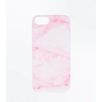 White And Pink Marble Phone Case New Look
