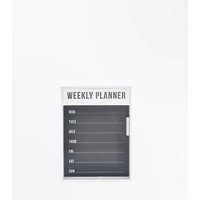 Black Weekly Planner Chalkboard New Look