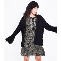 Apricot Black Bell Sleeve Cardigan New Look
