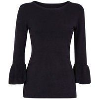 Apricot Black Bell Sleeve Jumper New Look