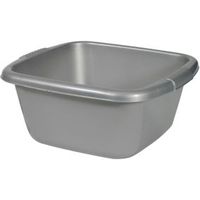 Curver Cleaning Stainless Steel Effect Silver Square Bowl