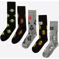 5 Pack Multi Coloured Star Wars Socks New Look