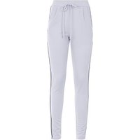 Cameo Rose Pale Grey Side Stripe Joggers New Look