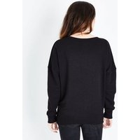 Maternity Black J'Adore Metallic Slogan Sweatshirt New Look