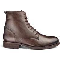 Leather Military Boots Extra Wide Fit