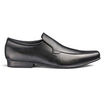 Leather Formal Slip On Shoes Ex Wide Fit