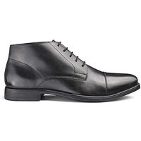 Leather Toe Cap Derby Boots Standard Fit