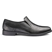 Leather Slip On Shoes Ex Wide Fit