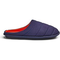 Jersey Quilted Mule Slippers