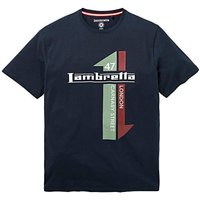 Lambretta Racing Stripe T-Shirt Reg