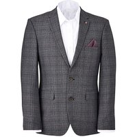 Burton London Grey Check Suit Jacket