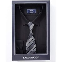 Rael Brook Black L/S Shirt And Tie R