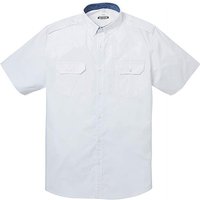 Jacamo Short Sleeve White Military Shirt