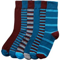 Capsule Pack Of 6 Stripe Socks