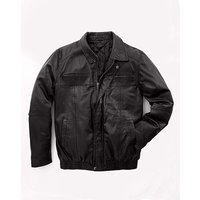 W&B Black Leather Jacket R