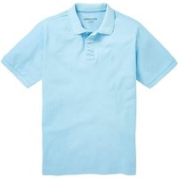 Capsule Ice Blue Embroidered Polo Long