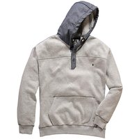 Mish Mash Cal Button Neck Hooded Sweat