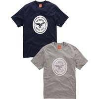 Le Breve Pack Of 2 Text Logo Tees