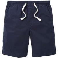 W&B Navy Elasticated Shorts