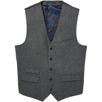 Black Label Pattern Tweed Waistcoat