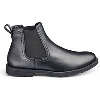 Leather Look Chelsea Boots