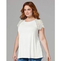 Ivory Lace Sleeve Swing Top