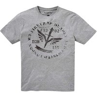 Firetrap Stamped T-Shirt Long