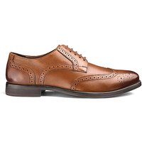 Leather Formal Brogues Standard Fit - TAN