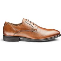 Soleform Leather Derby Shoes - TAN