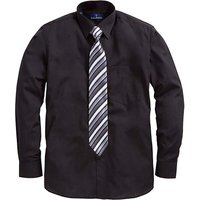 Rael Brook Boxed L/S Shirt And Tie Set - BLACK