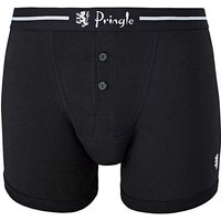 Pringle Pack Of 2 Button Fly Boxers - BLACK