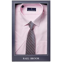 Rael Brook Boxed S/S Shirt With Tie - PINK