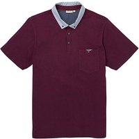 WILLIAMS & BROWN Short Sleeve Polo Shirt - WINE
