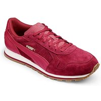 Puma St Runner Suede Trainers - RED