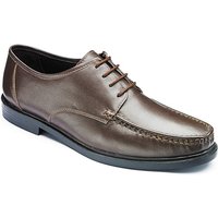 Trustyle Mens Lace Up Shoes Wide Fit - BROWN