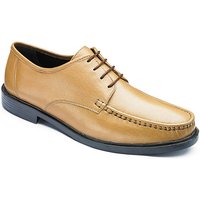 Trustyle Mens Lace Up Shoes Wide Fit - TAUPE