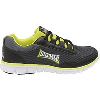 Lonsdale Southwick Lace Up Trainers - BLACK/YELLOW